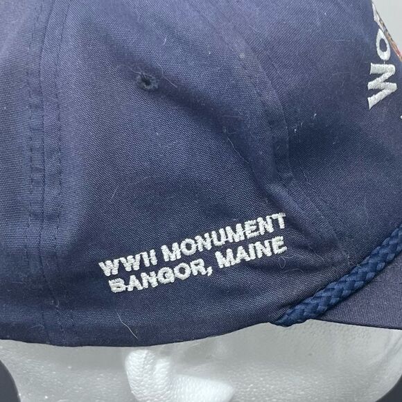 WW II Veteran Corded Snap Back Hat Bangor Maine - Picture 9 of 15
